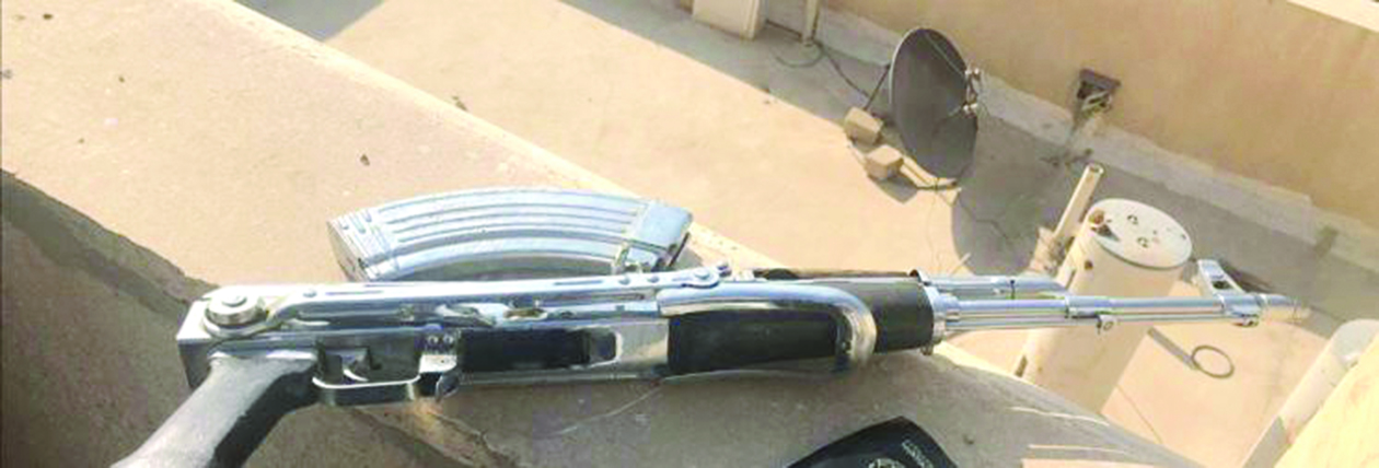 السلاح الذي كان يستخدمه المتهم