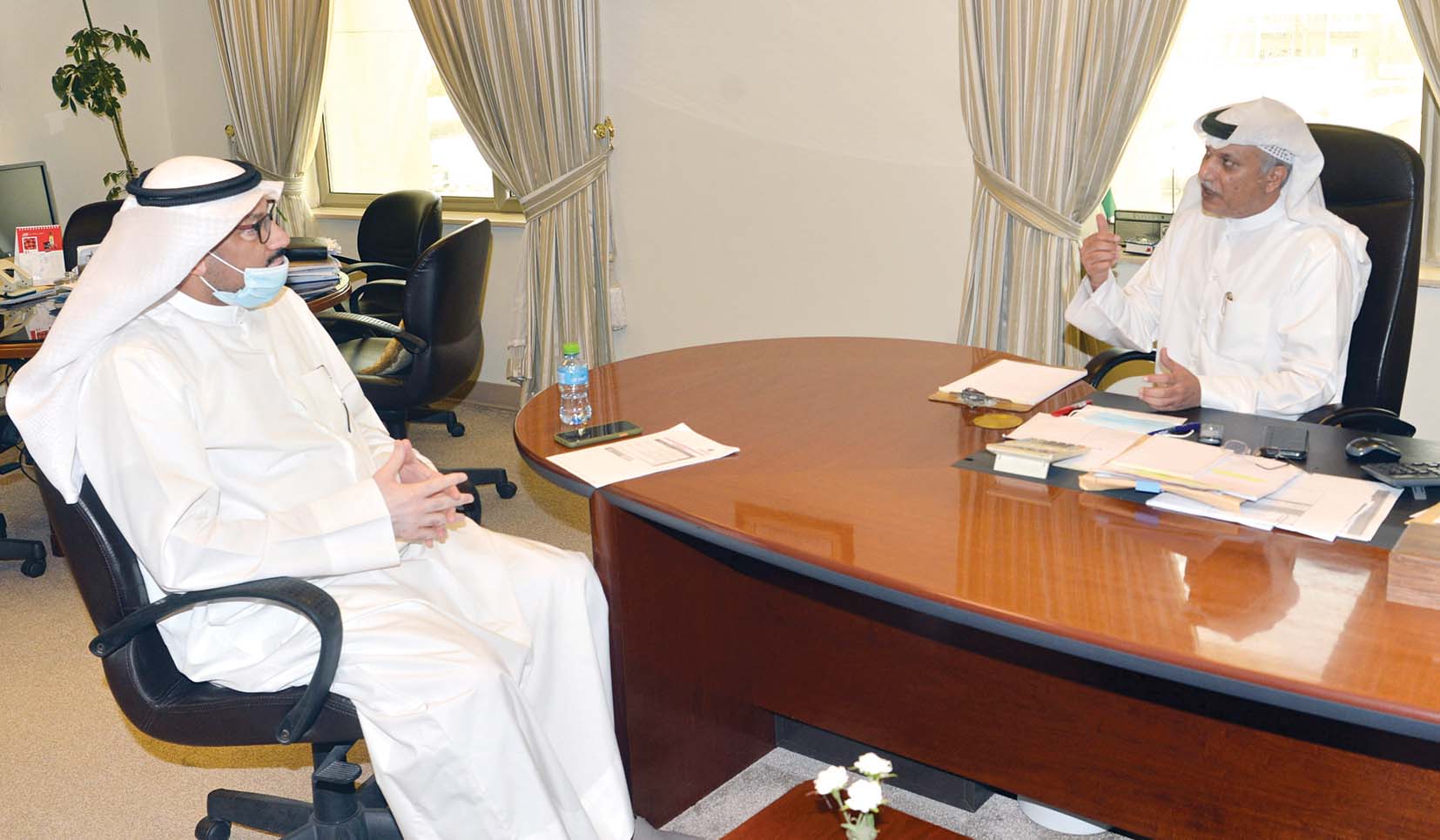 الشمالي متحدثاً للزميل ناصر الفرحان	 