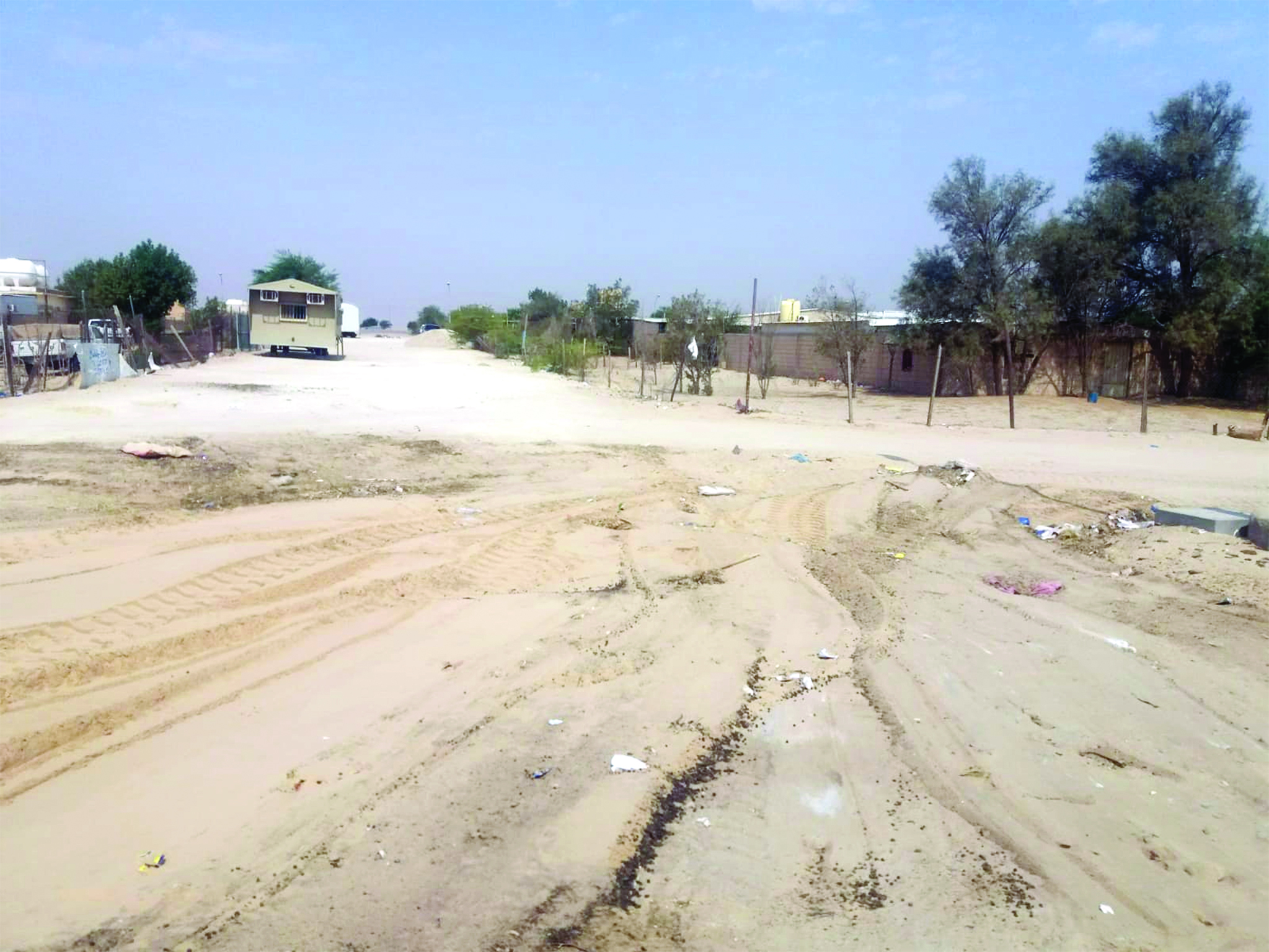 المنطقة بعد رفع المخلّفات والقمامة