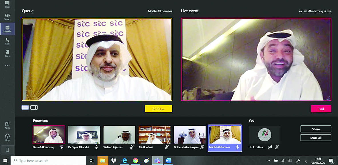 رئيس تحرير الزميلة «الأنباء» يوسف المرزوق خلال مداخلته 