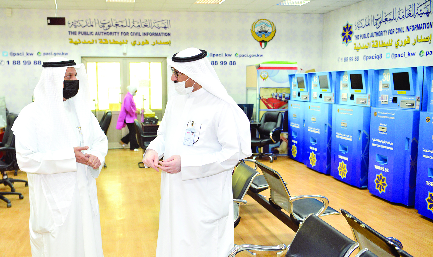 محمد الشمالي متحدثاً للزميل ناصر الفرحان