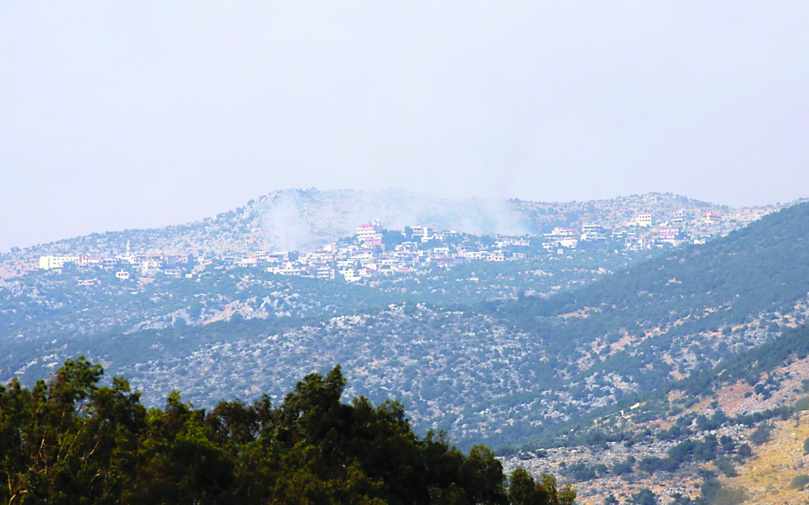 u0635u0648u0631u0629 u0645u0623u062eu0648u0630u0629 u0645u0646 u0627u0644u062cu0627u0646u0628 u0627u0644u0625u0633u0631u0627u0626u064au0644u064a u0644u0640 u00abu0627u0644u062eu0637 u0627u0644u0623u0632u0631u0642u00bb u062au0638u0647u0631 u0627u0644u062fu062eu0627u0646 u064au062au0635u0627u0639u062f u0641u0648u0642 u0642u0637u0627u0639 u0628u0644u062fu0629 u0634u0628u0639u0627 u0641u064a u062cu0646u0648u0628 u0644u0628u0646u0627u0646   t(u0623 u0641 u0628)