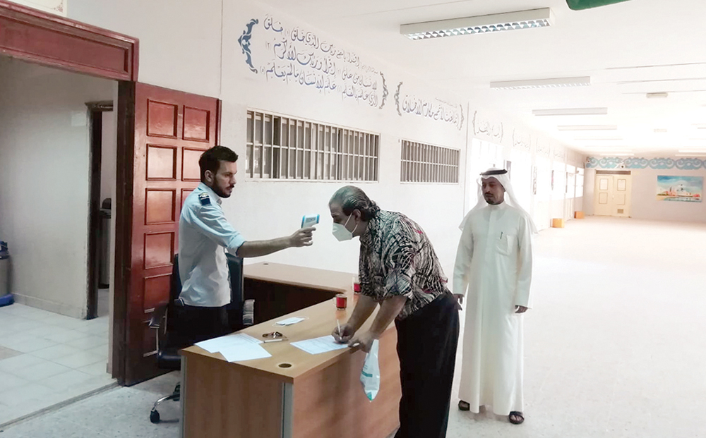 جانب من الإجراءات الصحية 