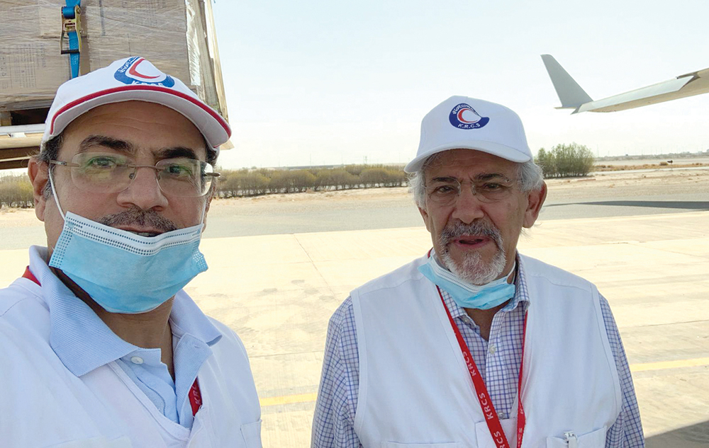 الساير والزيد قبيل توجههما إلى بيروت 