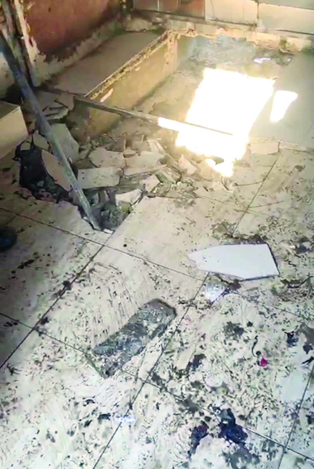 خطوط مياه أسفل ديوانية في منطقة تيماء 