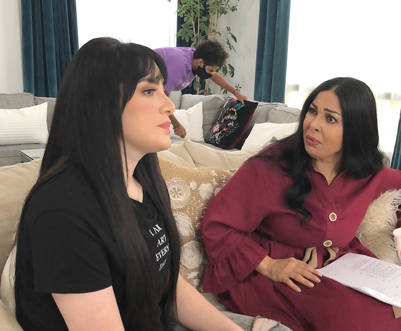 نور وهبة الدري في أحد المشاهد 