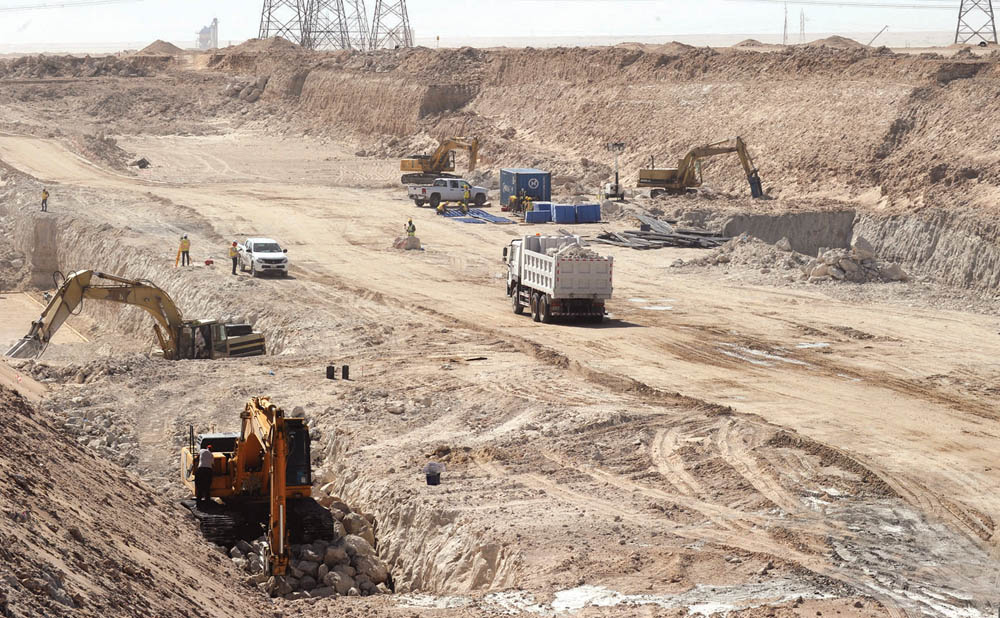 الأعمال الإنشائية مستمرة في المدن الجديدة 