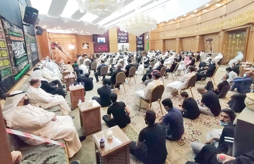 جانب من حضور حسينية عاشور