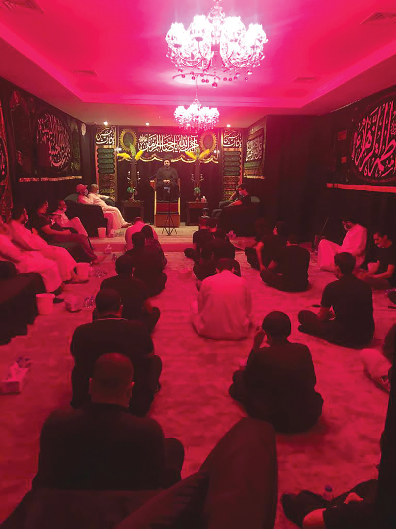 جانب من حضور حسينية نور الزهراء 