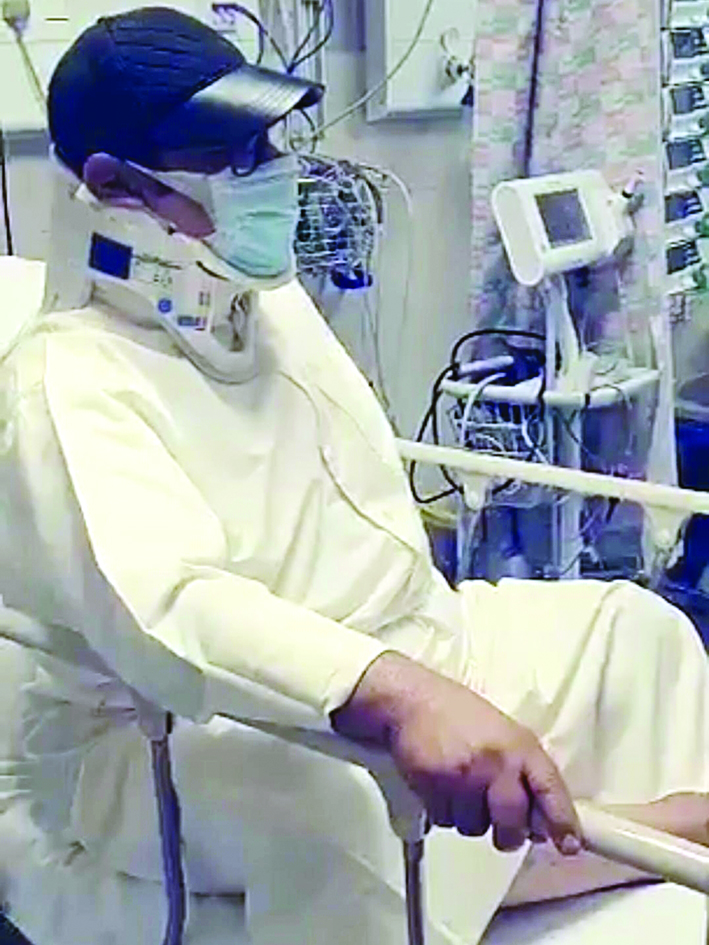 شهاب حاجية في المستشفى