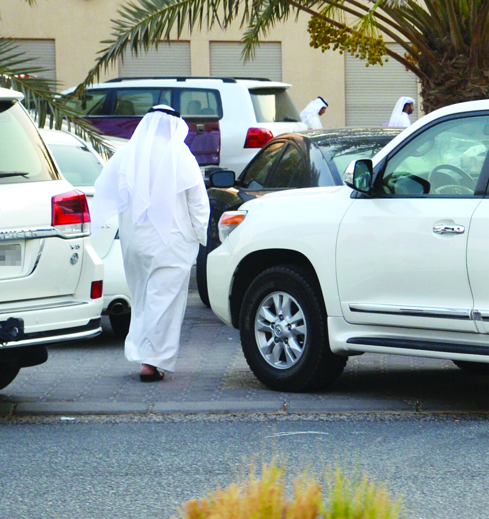  إقبال كبير على المشاركة في التشاوريات 	   (تصوير نايف العقلة)