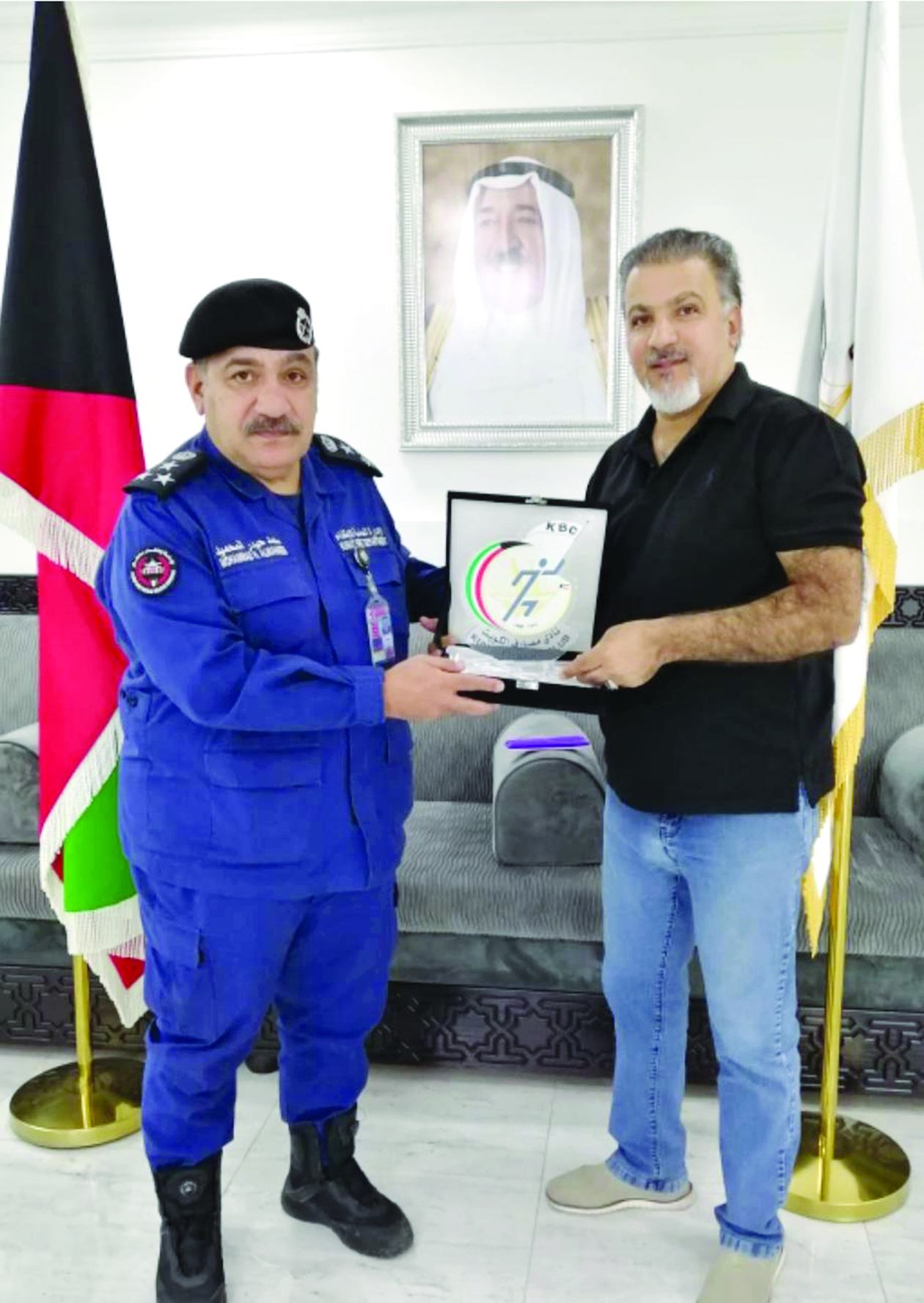 العميد محمد المحميد مُكرّماً البلوشي