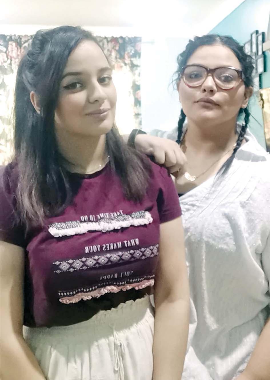 الشقيقتان تالا ودنيا خالد الشرقاوي