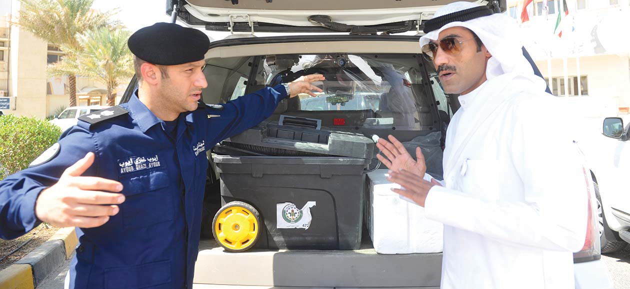 رئيس قسم الطرق السريعة المقدم أيوب غازي يشرح آلية عمل الكاميرات