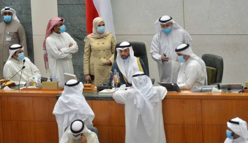 من الجلسة الأخيرة لمجلس الأمة الأسبوع الماضي (تصوير نايف العقلة)