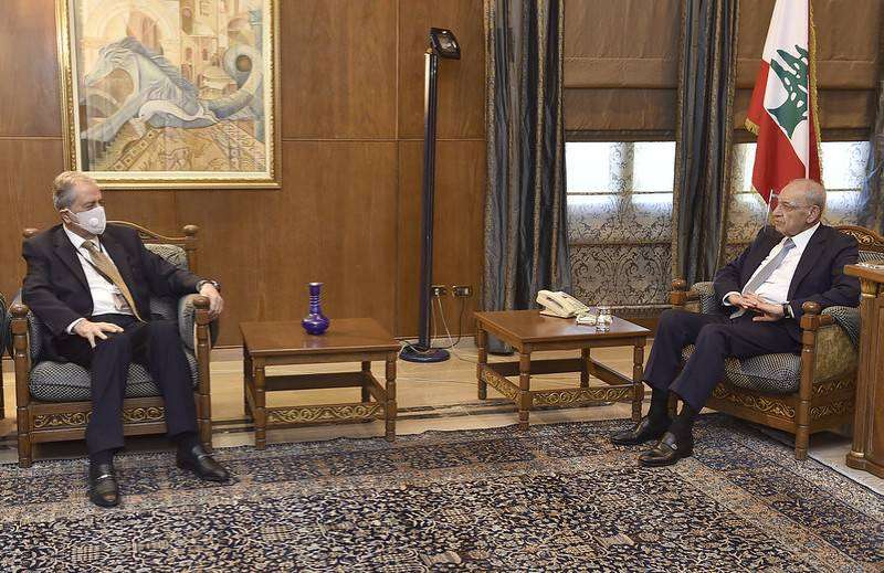 رئيس مجلس النواب نبيه برّي مستقبلاً السفير السوري علي عبدالكريم علي 