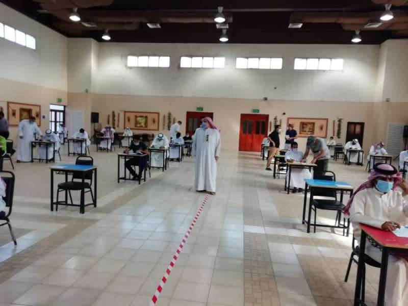 جانب من الاختبارات الأخيرة للطلاب