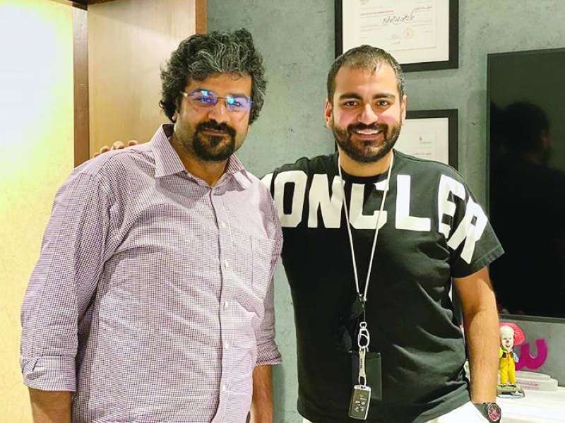 عبدالله عبدالرضا مع المخرج عباس يوسفي