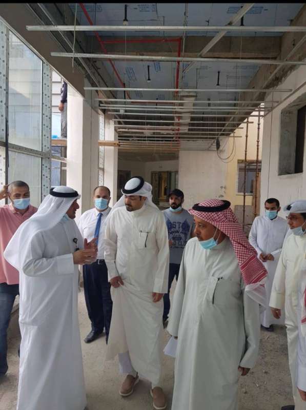 السبيعي يتفقّد المبنى لتقييم الأعمال المنجزة