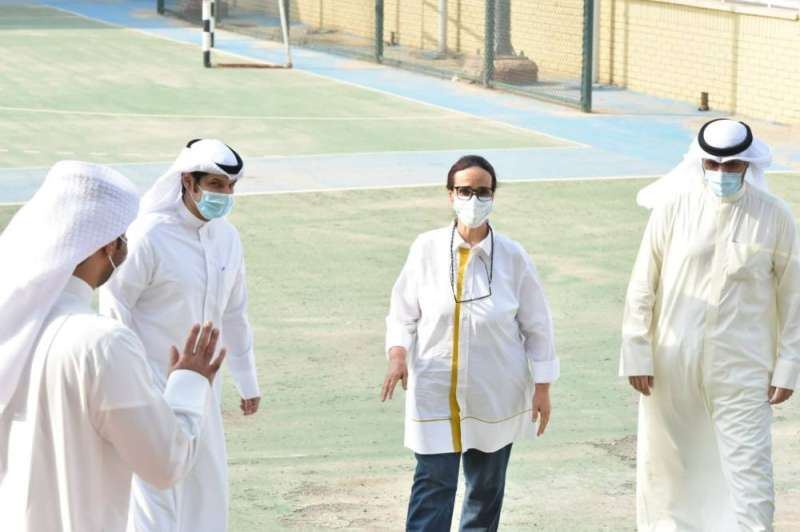 الأحمد وقياديو الهيئة العامة للشباب ومركز العمل التطوعي