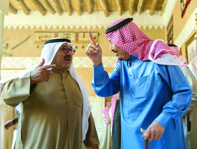 حديث بين خادم الحرمين الشريفين والشيخ ناصر الصباح