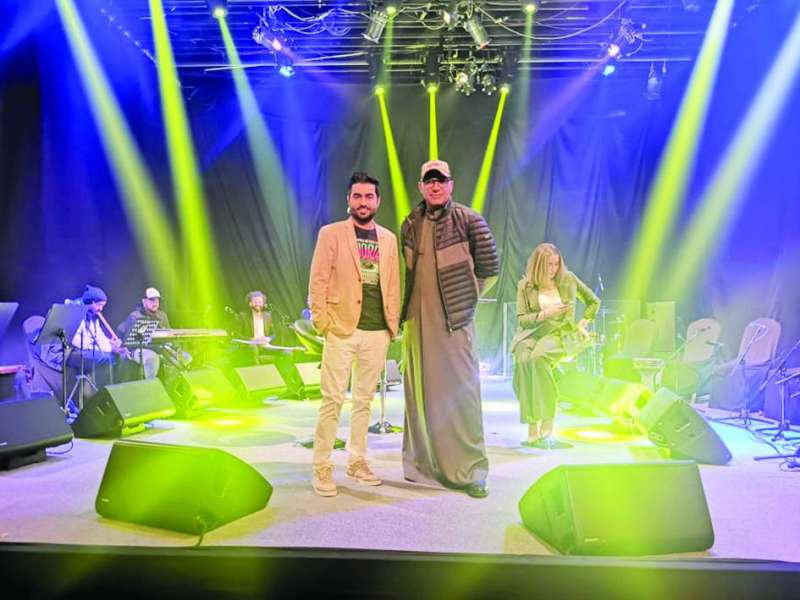 نواف القطان مع المخرج خالد بوحيمد