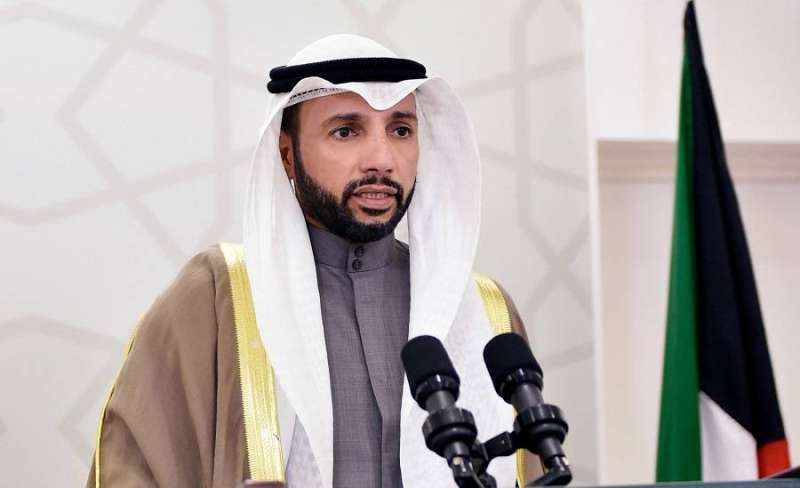 الغانم متحدثا في المؤتمر الصحافي أمس