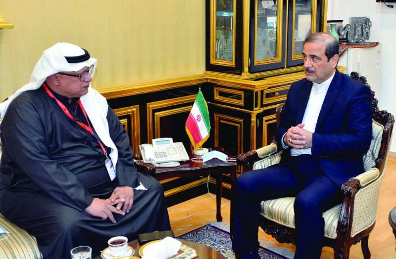 السفير إيراني يتحدّث للزميل خالد الشرقاوي