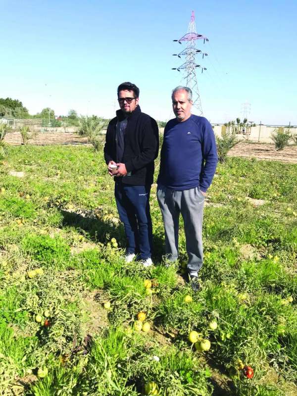 سمعان الهاجري مع نايف الهاجري في الوفرة