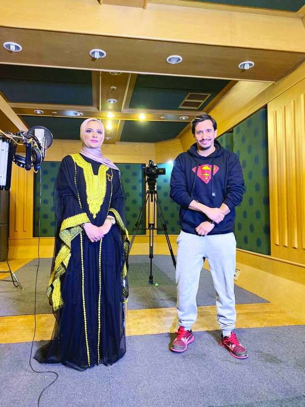 نواف مبارك مع أسراء الحسيني