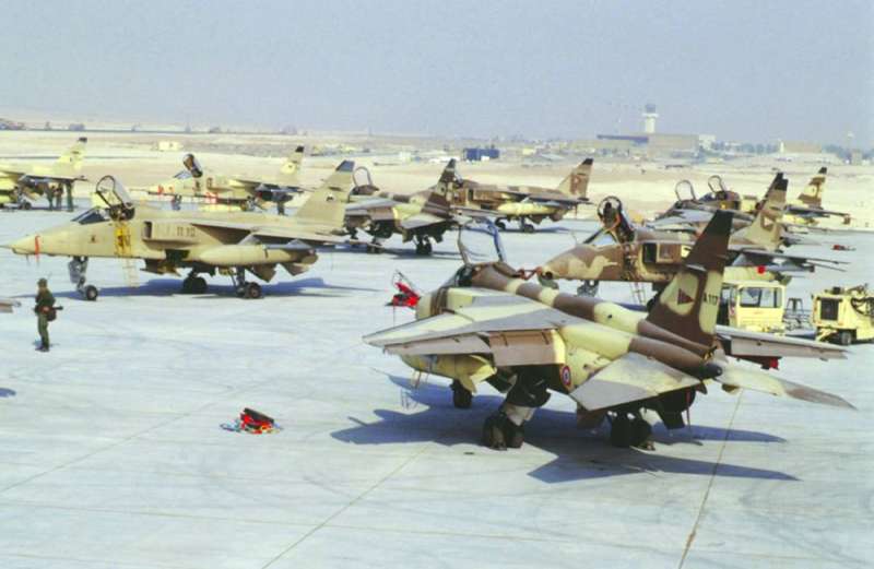 سرب طائرات الجاكوار المشارك في عملية عاصفة الصحراء 
