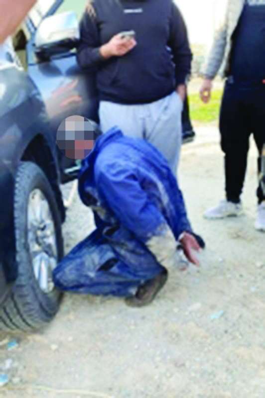 المتسلّلون بعد ضبطهم