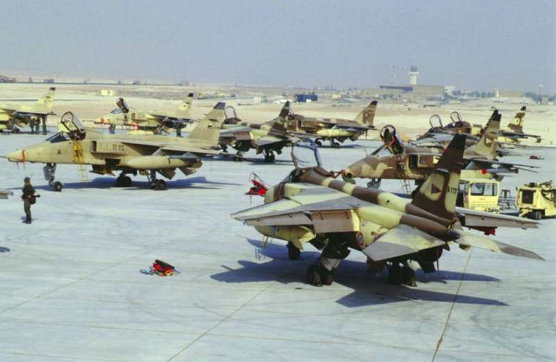 سرب طائرات الجاكوار المشارك في عملية عاصفة الصحراء 