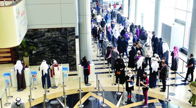 الإقبال مازال كبيراً على التطعيم 	 (تصوير نايف العقلة)