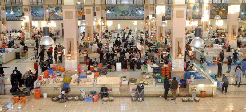 سوق السمك كما بدا أمس 