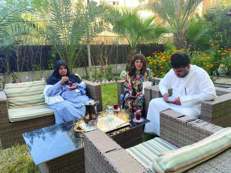 مشاري البلام وغدير السبتي وسعاد سلمان