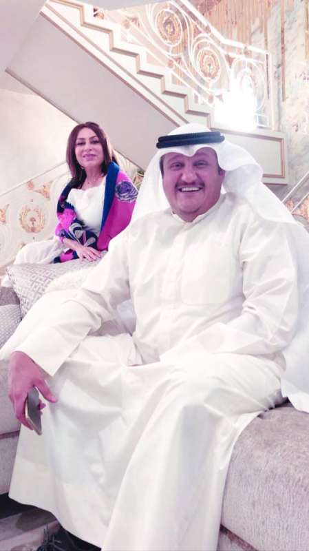 عبدالله الخضر وزهرة الخرجي في كواليس العمل