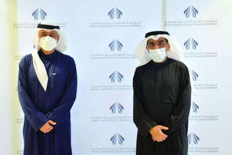 معرفي والوقيان خلال المؤتمر الصحافي