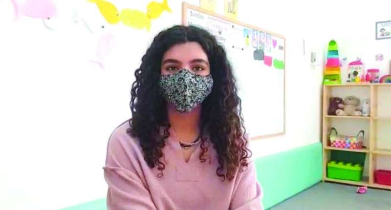 إحدى الطالبات