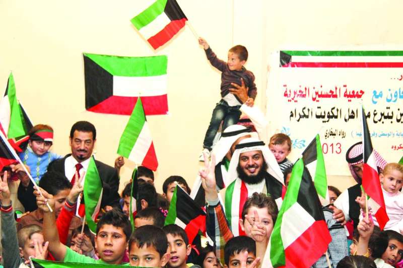 مشاركة الأيتام فرحتهم