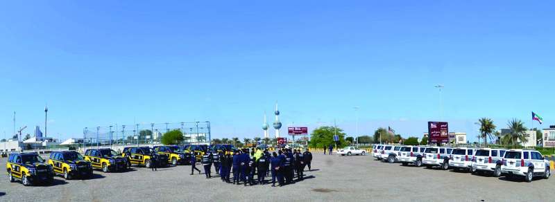 هكذا بدت الإجراءات الأمنية على شارع الخليج	 (تصوير نايف العقلة)