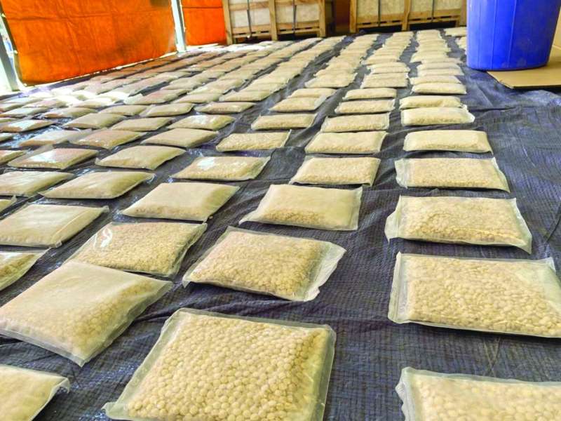 أكياس متراصة للكبتي