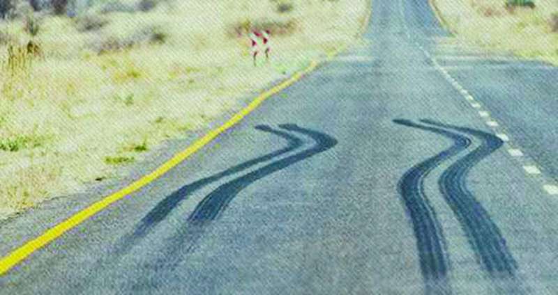 المتحرش اصطدم بسيارة الشاكية