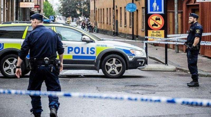 عناصر من الشرطة السويدية في ستوكهولم