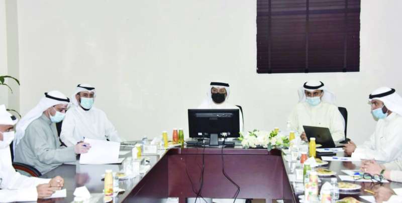 الوزير الشايع في أول اجتماع له بقياديي البلدية بحضور المنفوحي