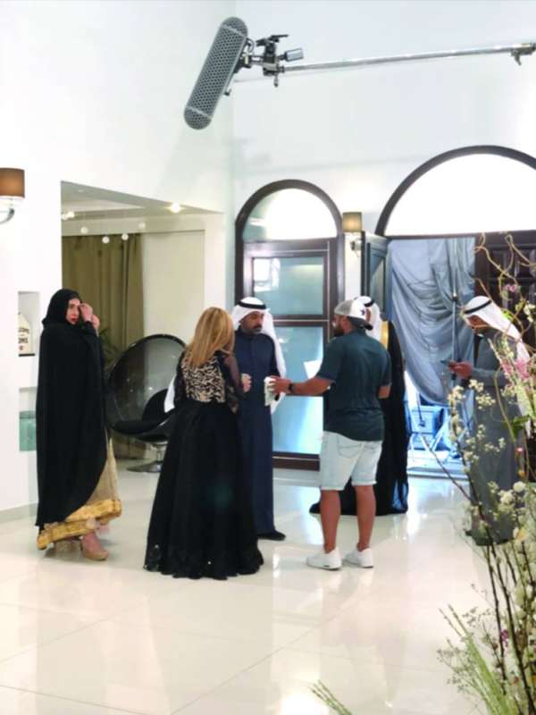 أثناء تصوير مشهد من المسلسل