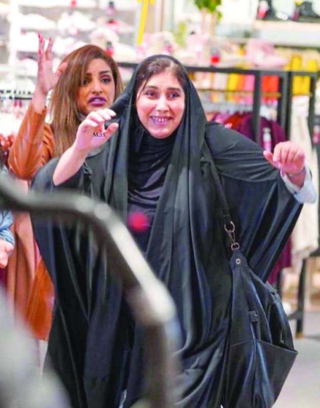 عرفات ومرام البلوشي في أحد المشاهد