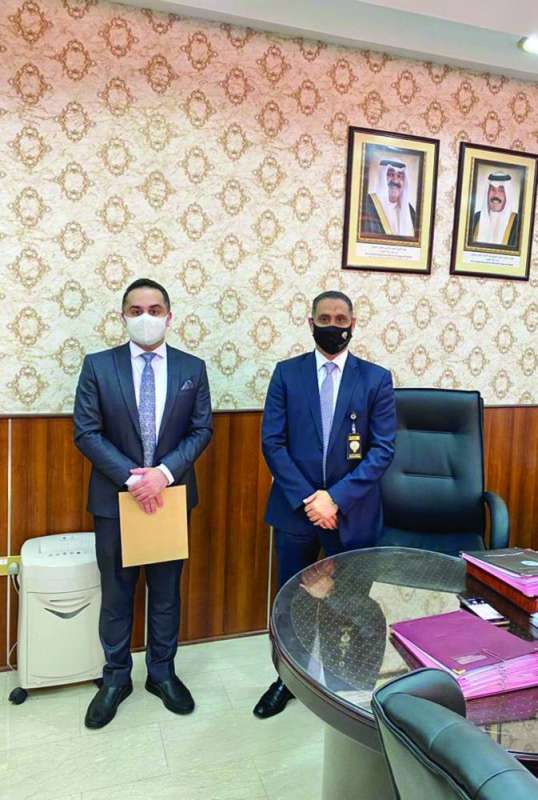 الفضلي مع الناطق باسم الوزارة الدكتور عبدالله السند