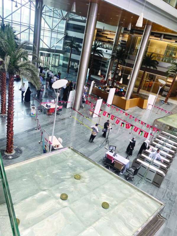 فحص حراري لكل زائر 