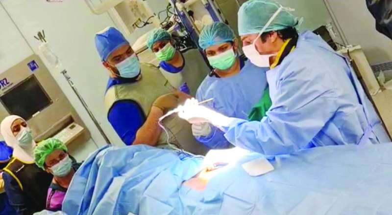 أول عملية في مستشفى جابر للقوات المسلحة استخدمت فيها التقنية
